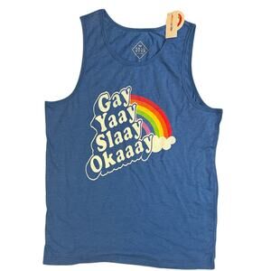 Well worn PRIDE Tank, men’s size large